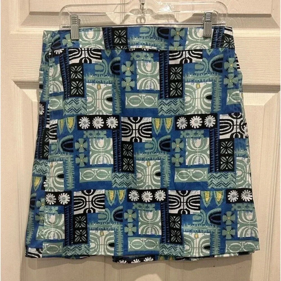 RipSkirt‎ Hawaii Womens Hook Loop Mid Rise Tahitian Tapa Beach Tropical Medium - Picture 1 of 10